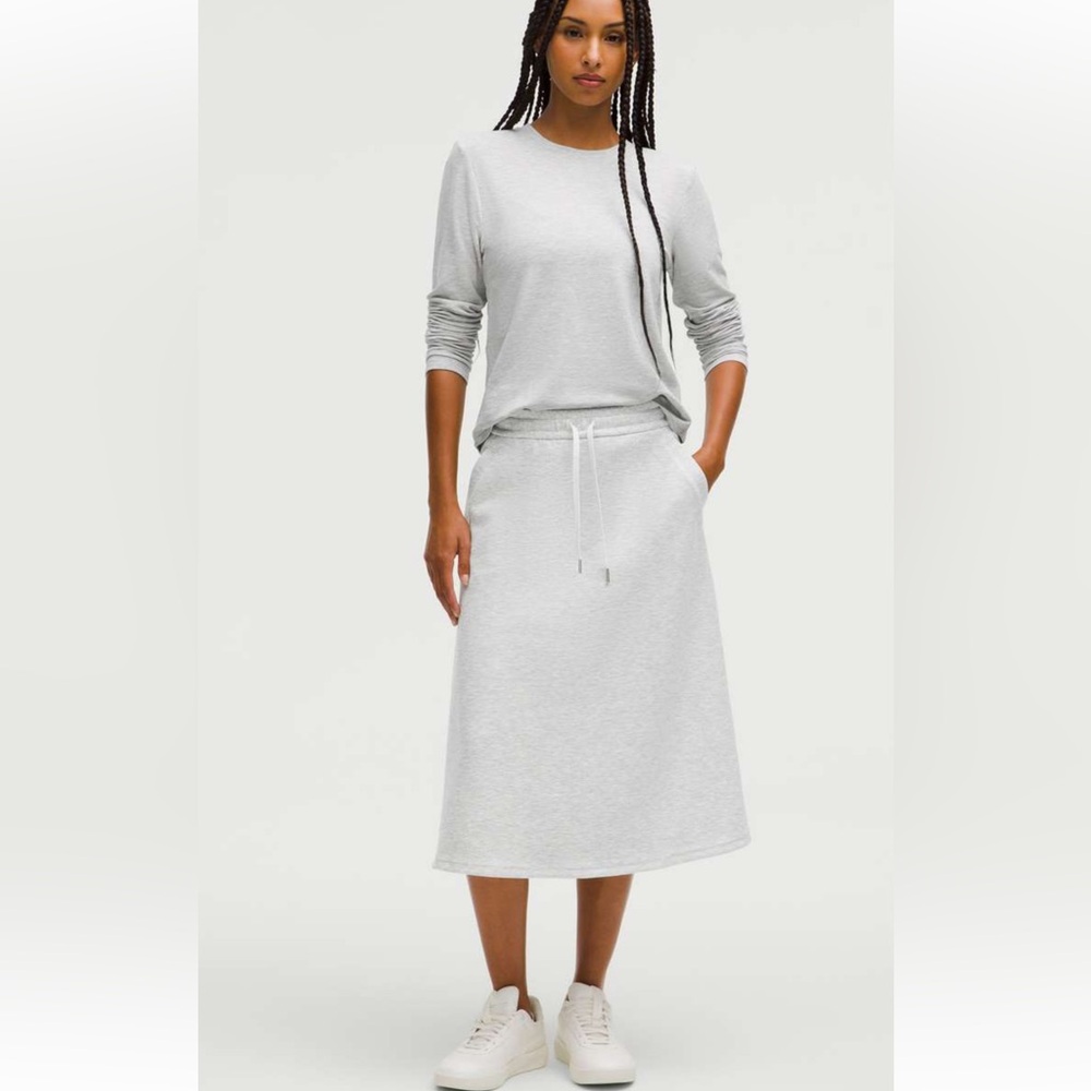 Lululemon Modal-Blend High-Rise A-Line Midi Skirt